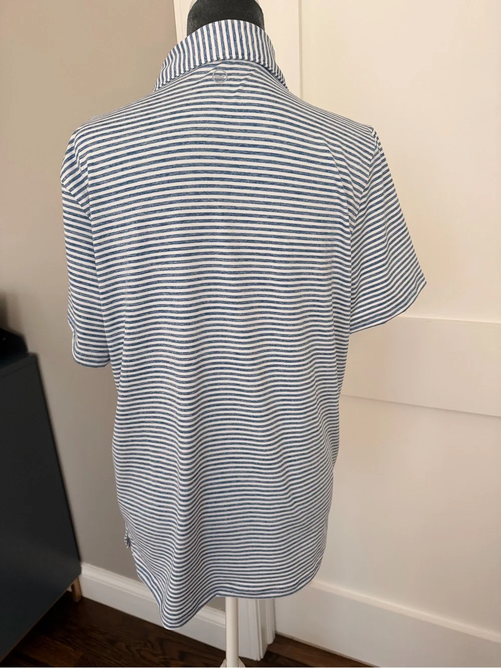 Vineyard Vines Short Sleeve Polo - Blue & White Striped